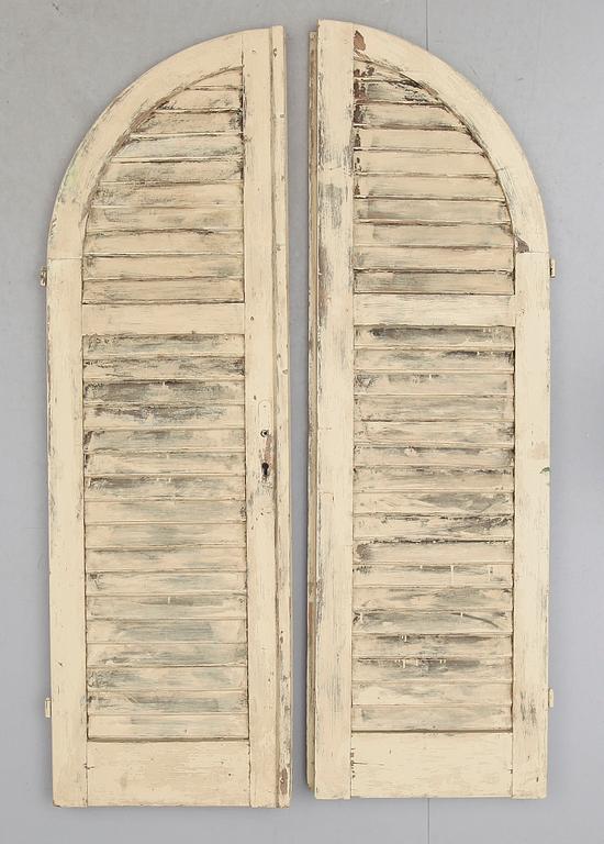FÖNSTERLUCKOR, 1 par, Frankrike, 1900-talets första hälft.