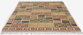 Märta Måås-Fjetterström, a 'Ängarna' carpet, knotted pile, c. 305 x 208 cm, signed AB MMF.