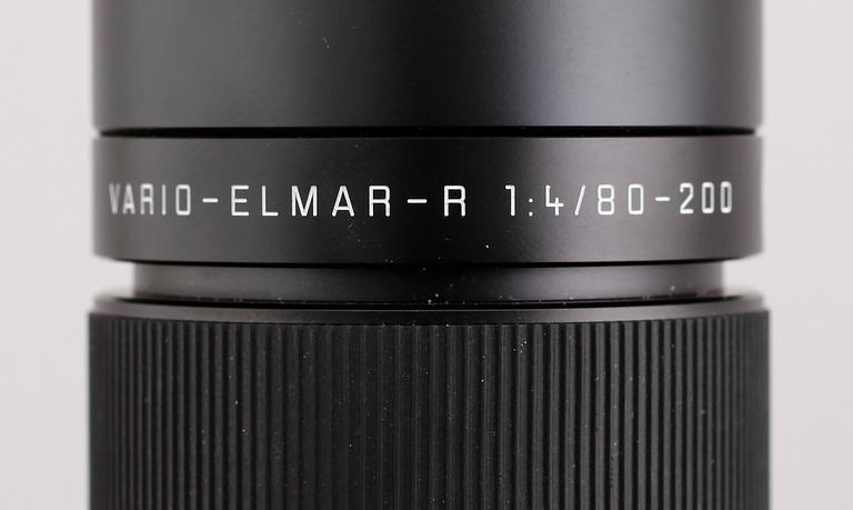 KAMERA, Leica R8, nr 2292368, samt 2 objektiv. Tyskland, modellen lanserad 1996.