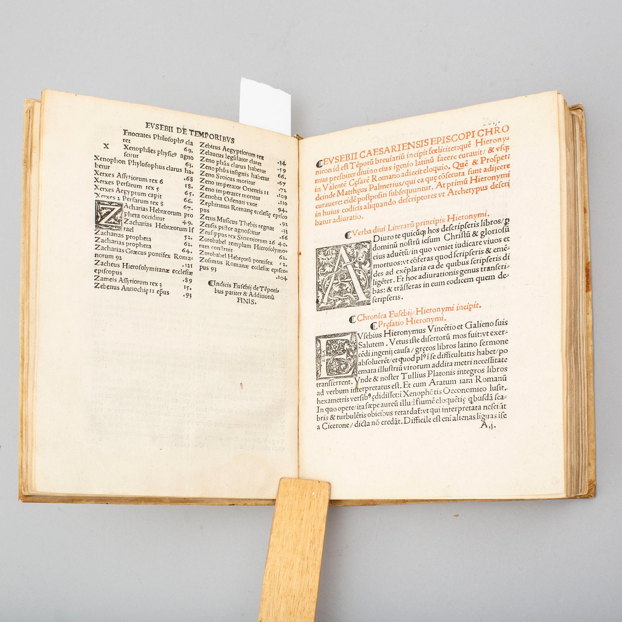 BOOK, Gutenberg’s invention of printing recorded in 1518.