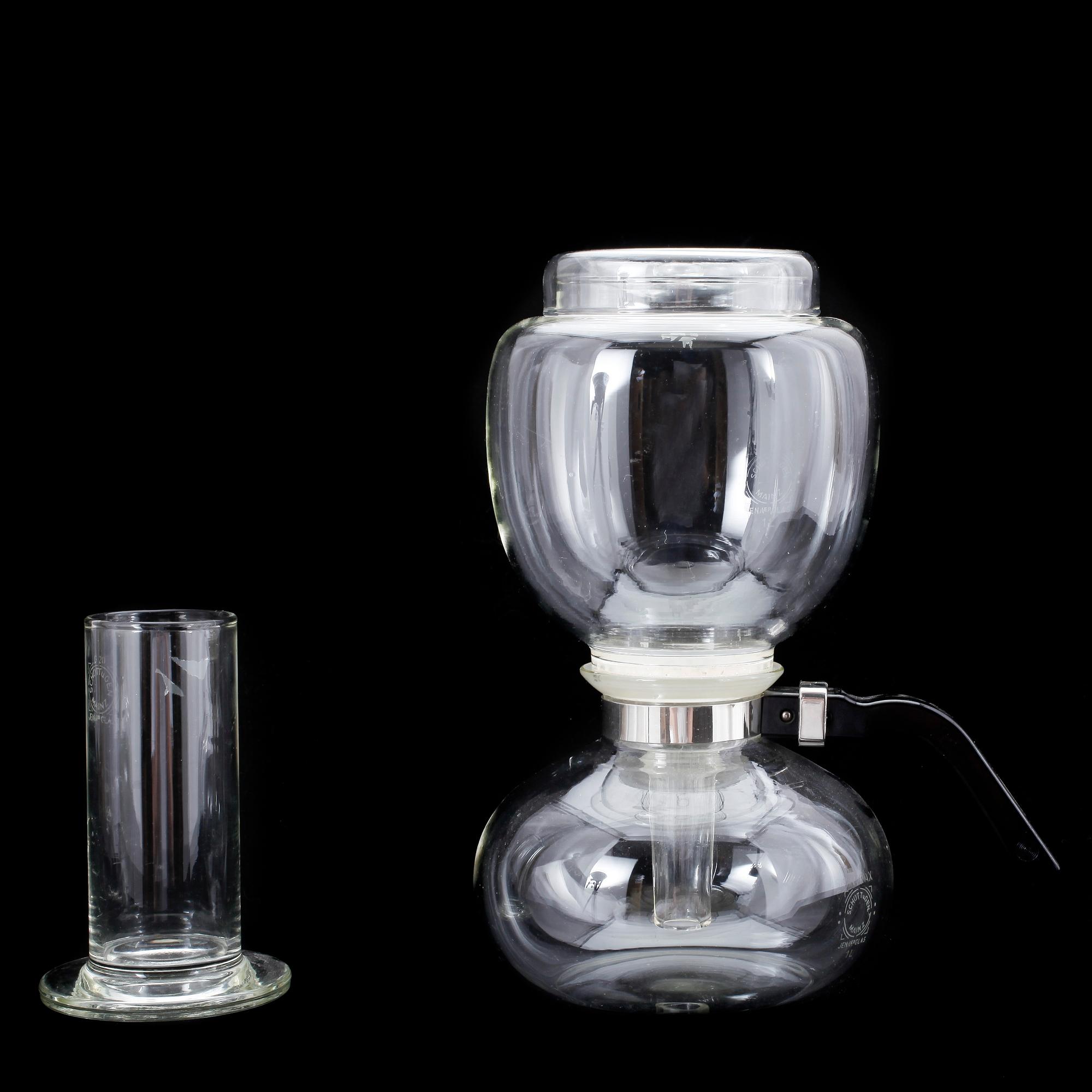 KAFFEKOKARE, "Sintrax", Schott & Gen, Jenaer Glas, Tyskland, 1950-tal.