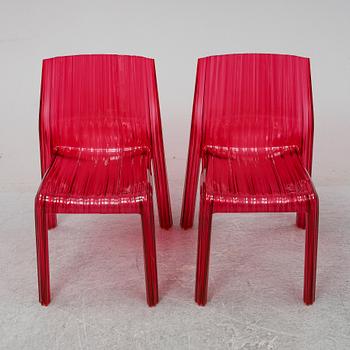 PATRICIA URQUIOLA, 8 'Frilly'  chairs, Kartell, designed 2008.