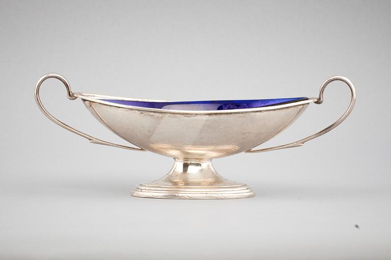 SALTKAR, silver, SW Smith & Co, Birmingham, England, 1900-talets första hälft.