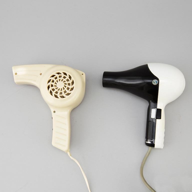 Two hair dryers from Schweiz and Italy, 1950's.