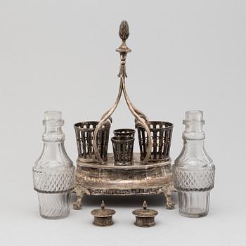 BORDSSURTOUT, argent haché, gustaviansk, 1700-talets senare del.