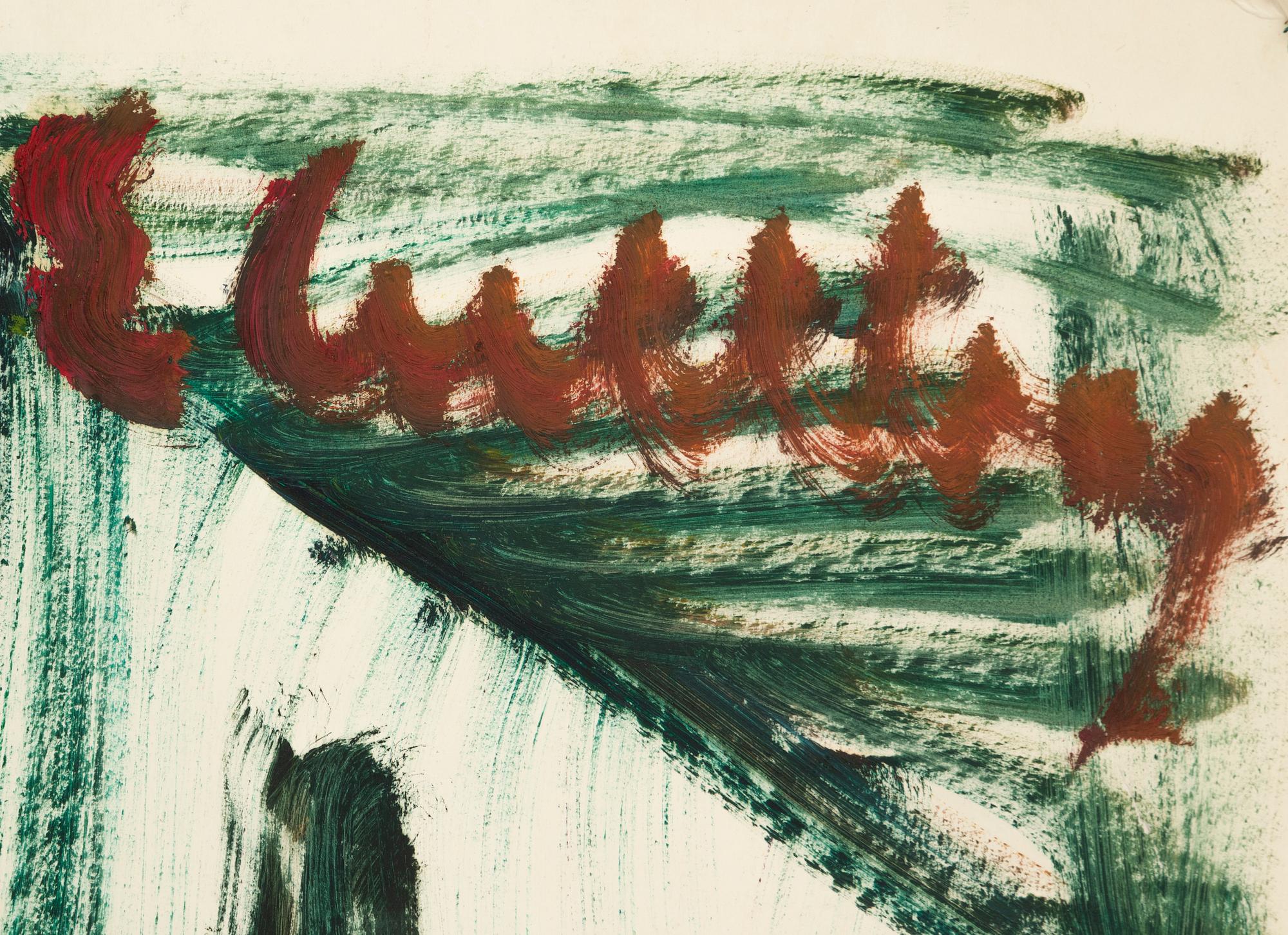 Erland Cullberg, olja på papp-pannå, signerad.