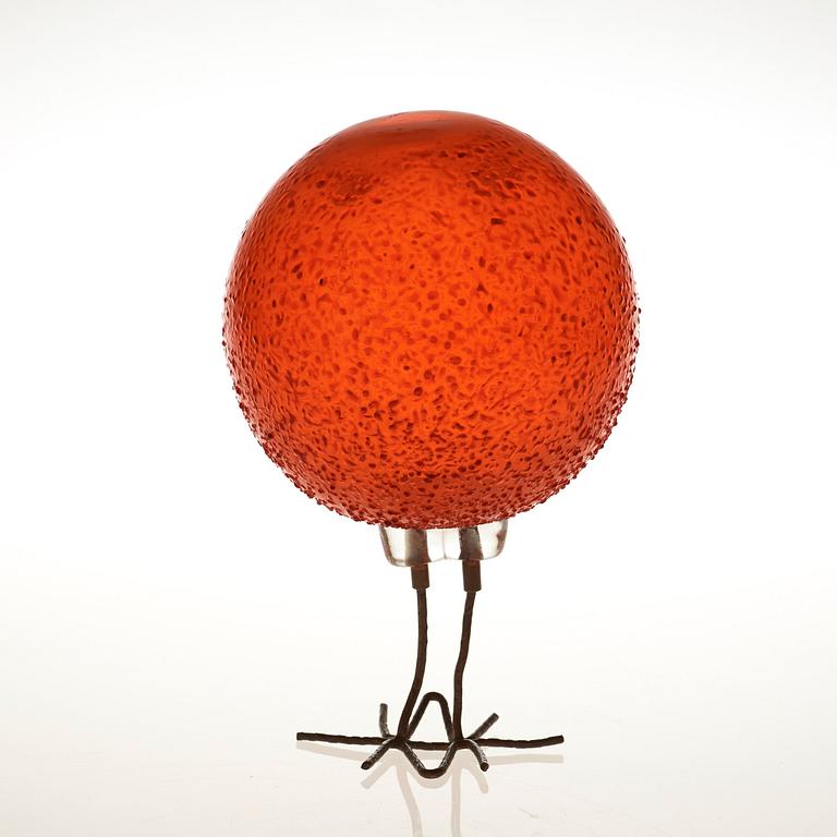 A Peter Pelzel 'Pulcino' glass bird, Vistosi, Italy 1960's.
