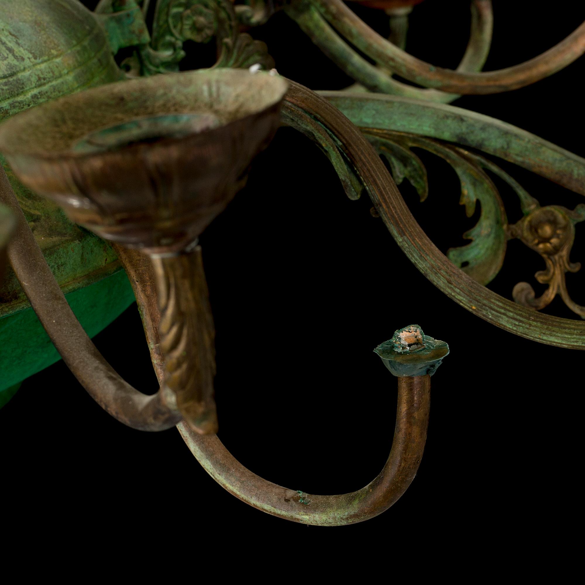 LARS STOCKS, chandelier / sculpture, signed and dated 1979 on label.