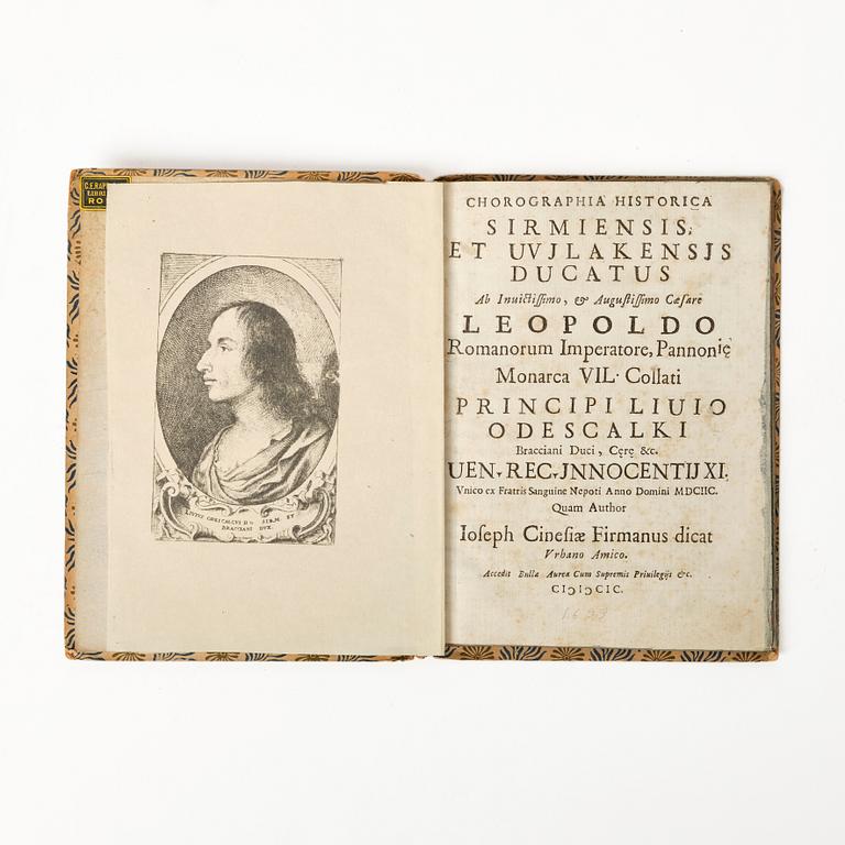 The history of Sirmio, rare first & second editions, 1699-1700.