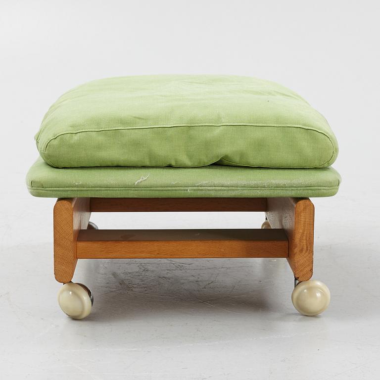 A sofa with a stool, Erik Jørgensen Møbelfabrik, Denmark.