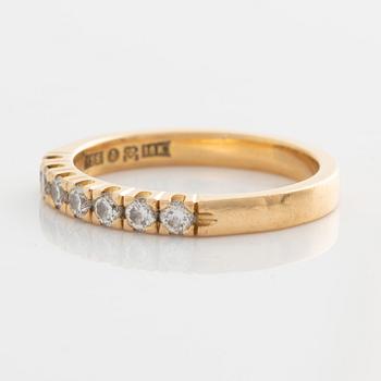 Ring, Jarl Sandin, alliance, 18K gold with brilliant-cut diamonds.