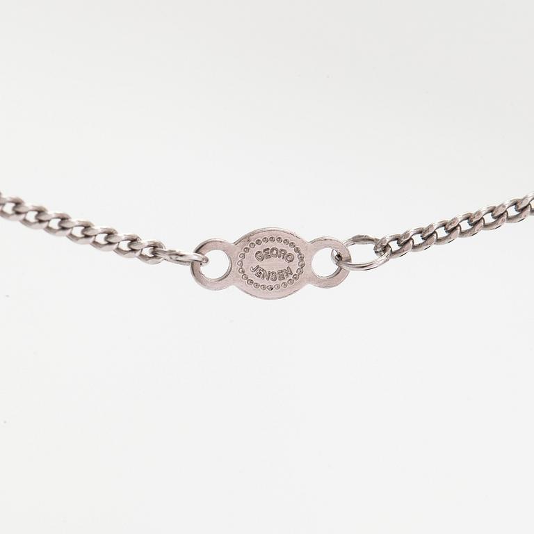 Georg Jensen, halsband "Magic", 18K vitguld, briljantslipade diamanter tot. ca 0.13 ct.