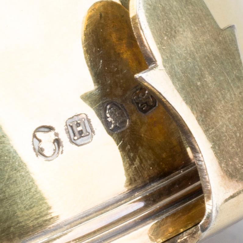 A SILVER WINE FUNNEL BY JOHN EMES LONDON 1803-4.TWO PARTS.