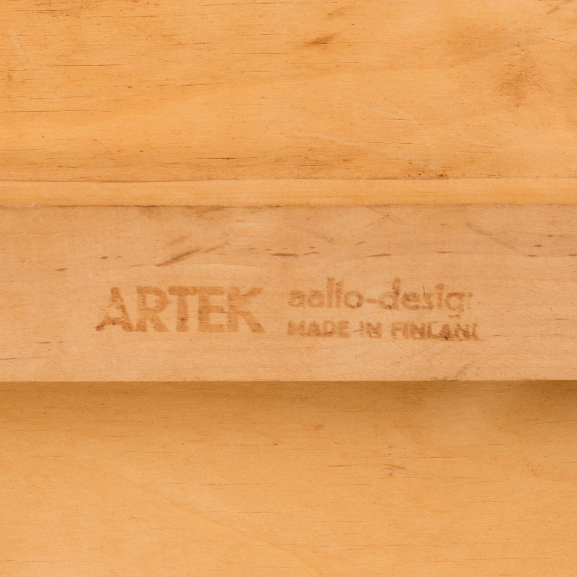 ALVAR AALTO, stolar, 6 st, modell 611, Artek, 1900-talets mitt.