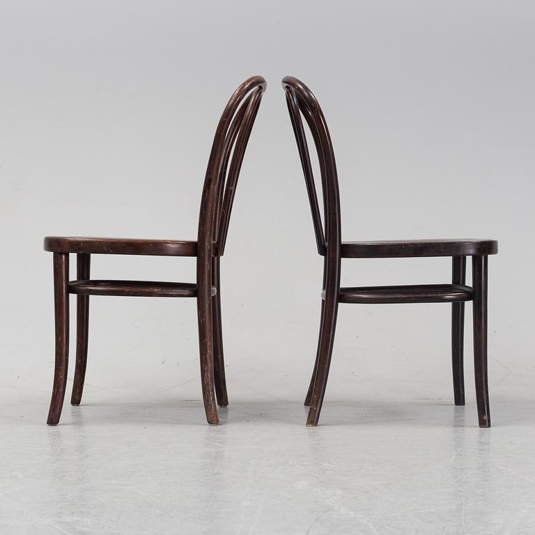 A set of eight wooden chairs, Gemla, Sweden, late 20th century.