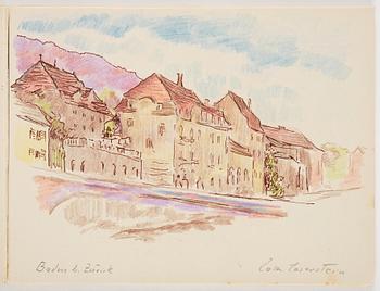 Lotte Laserstein, Skissblock med 22 teckningar varav 7 signerade.