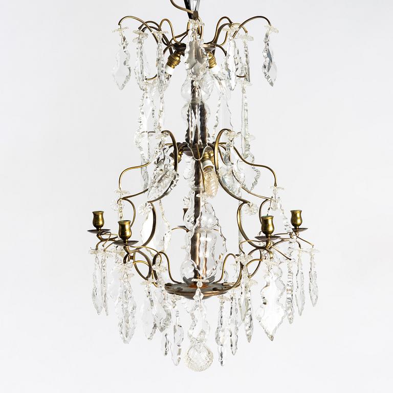 Chandelier, Rococo style, first half of the 20th century.