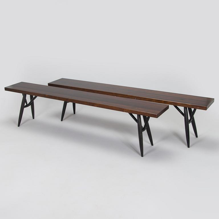 Ilmari Tapiovaara, Matbord och bänkar, 2 st "Pirkka" Aero Design Furniture Ltd 2000-tal.