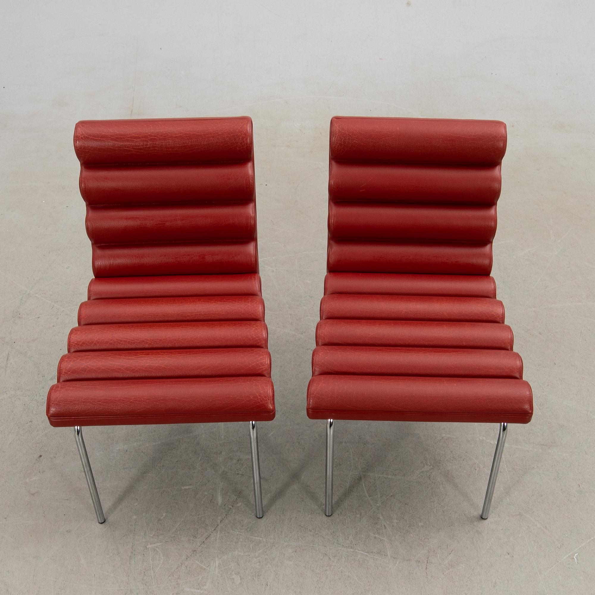 Gunilla Allard, armchairs, a pair, "Chicago", Lammhults.