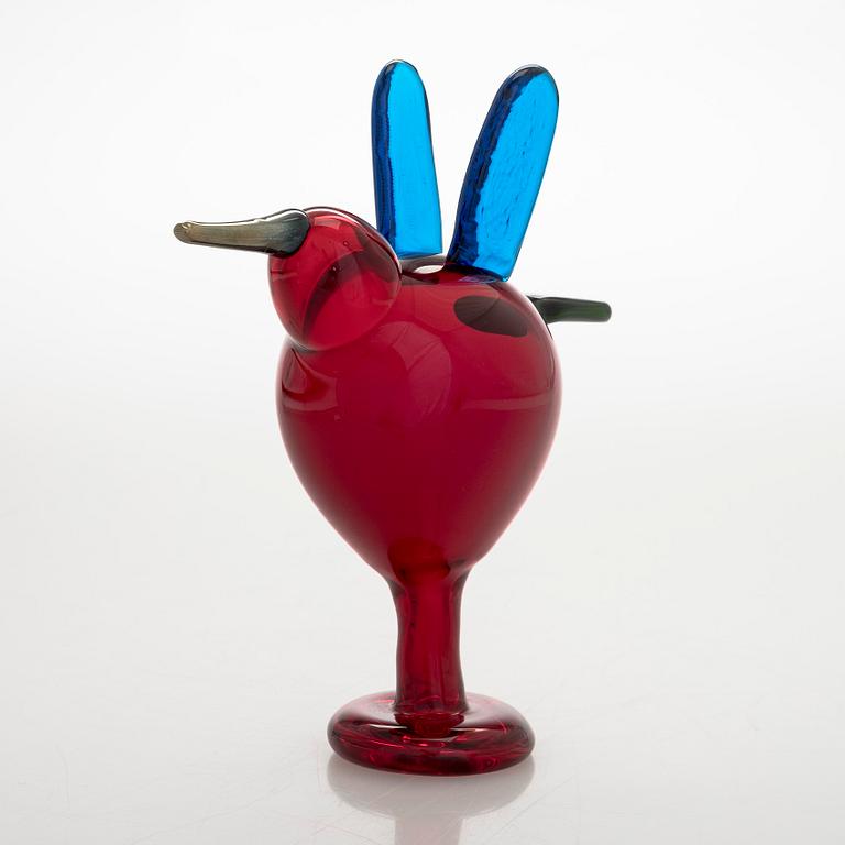 Oiva Toikka, 215th anniversary glass bird, 'Catcher', signed O. Toikka Nuutajärvi 1793-2008, 181/1215.