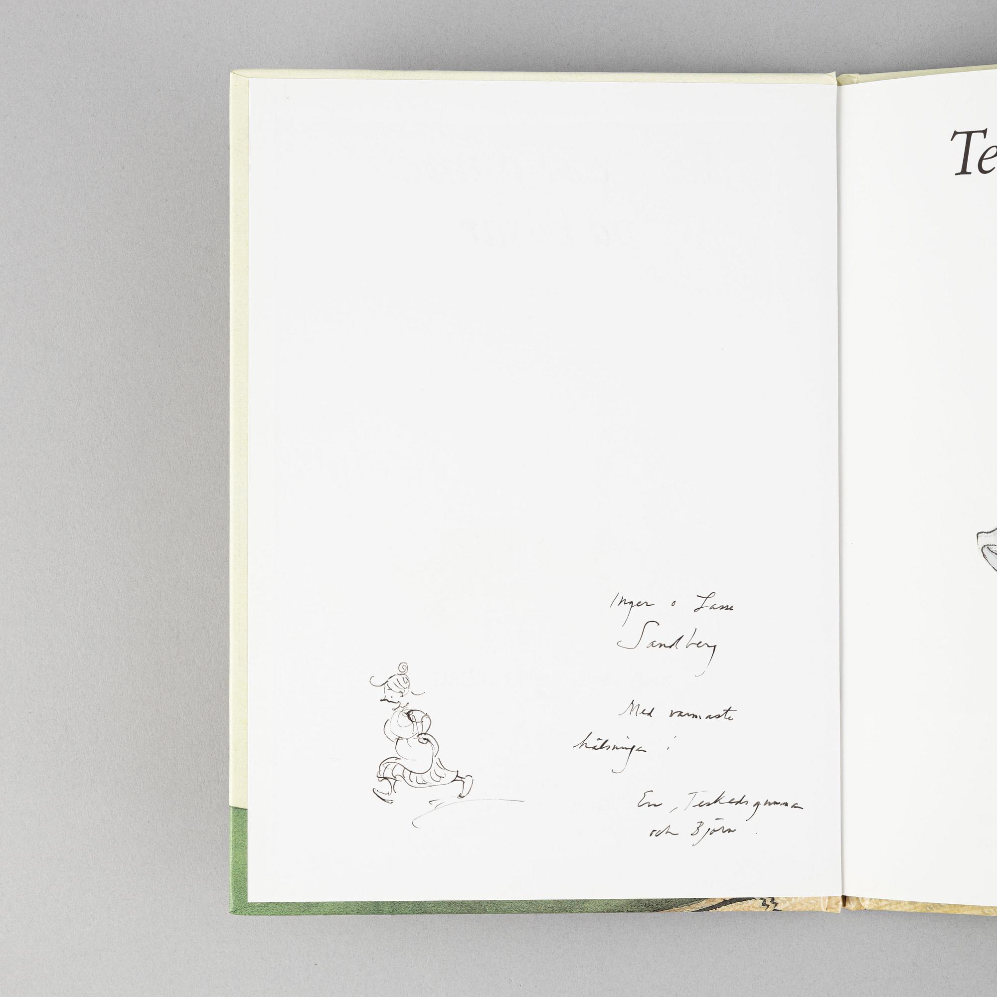 Ten children's books with dedications, including Astrid Lindgren. Provenance: the authors Inger and Lasse Sandberg.