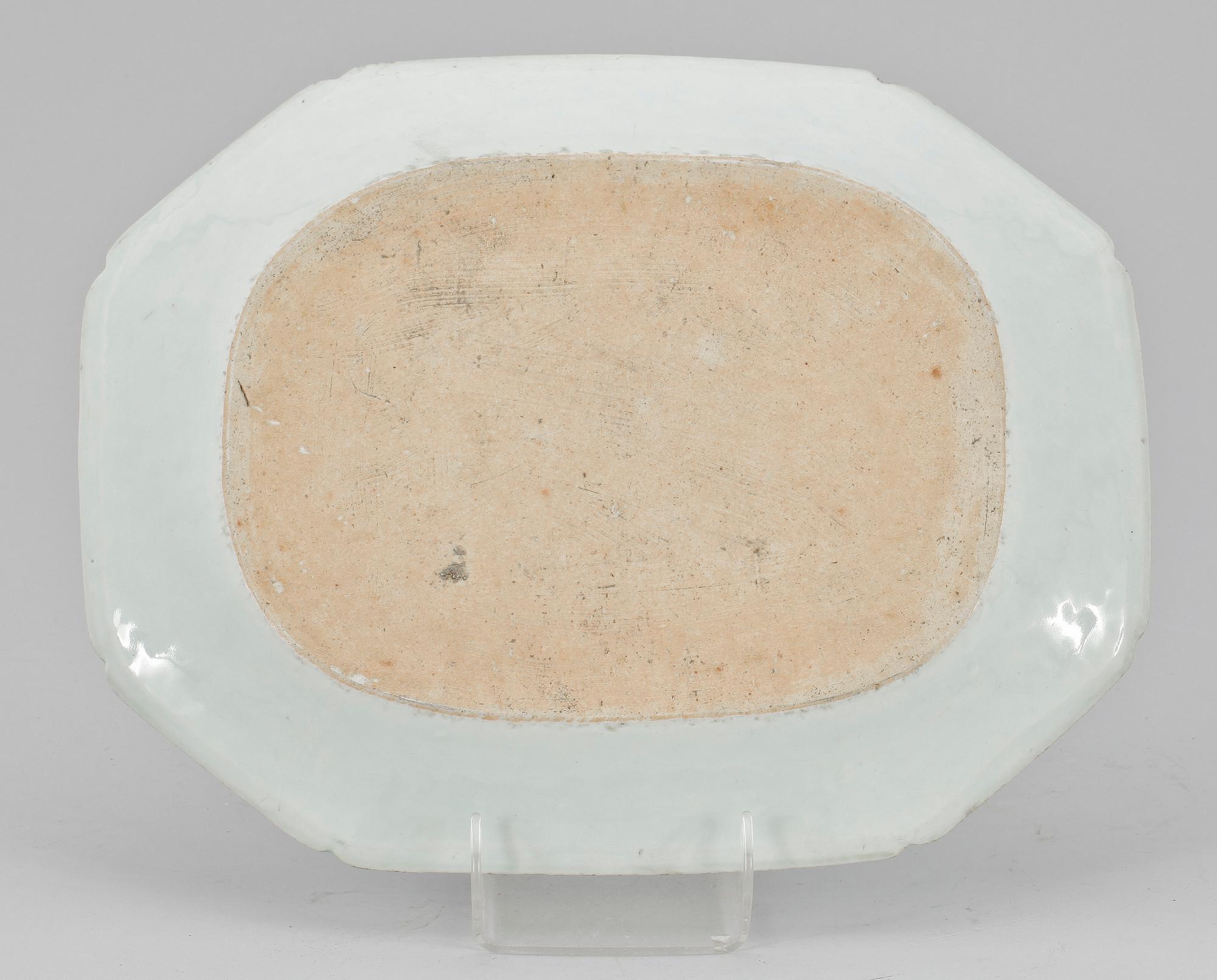 FAT, kompaniporslin. Qing dynastin, Qianlong (1736-95).