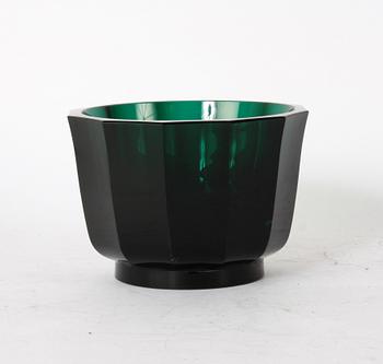 YTTERFODER, glas, J Hoffmann, Wiener Werkstätte.