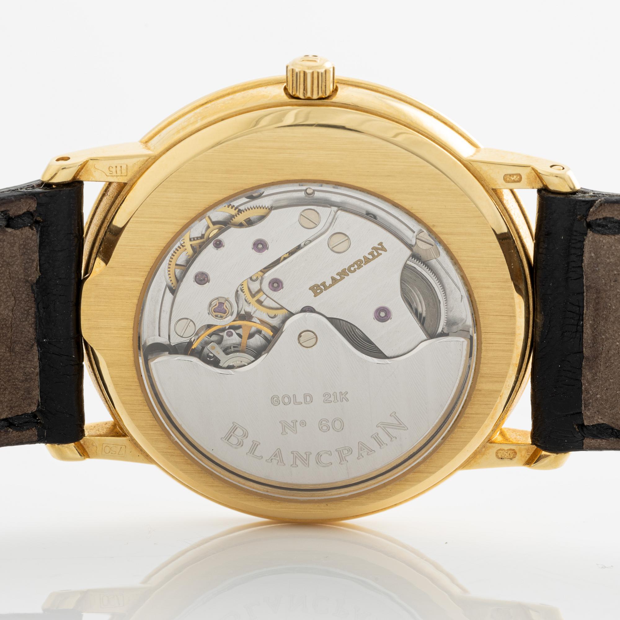 Blancpain, Villeret, Ultra-Slim, wristwatch, 34 mm.