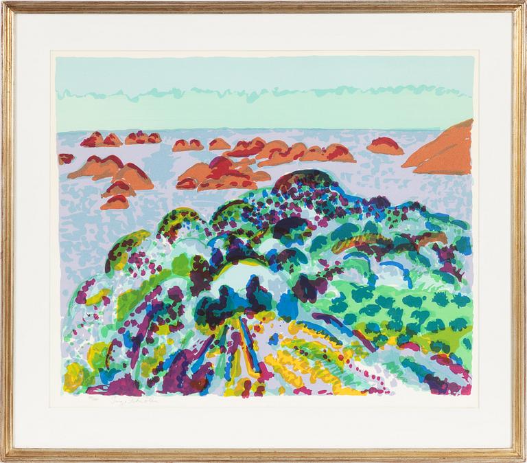 Inge Schiöler, litograph in colours, signerad and numbered 99/160.