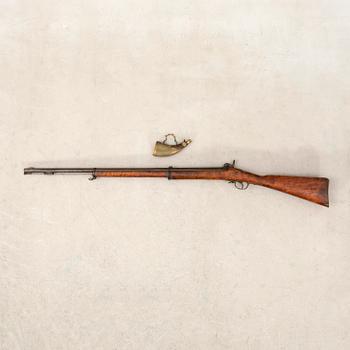 A percussion rifle, Swedish, m/1860.