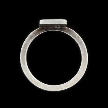 RING, silver, Wiwen Nilsson, Lund 1972.