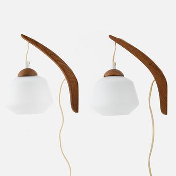 Uno & Östen Kristiansson, a pair of wall lights, Luxus.