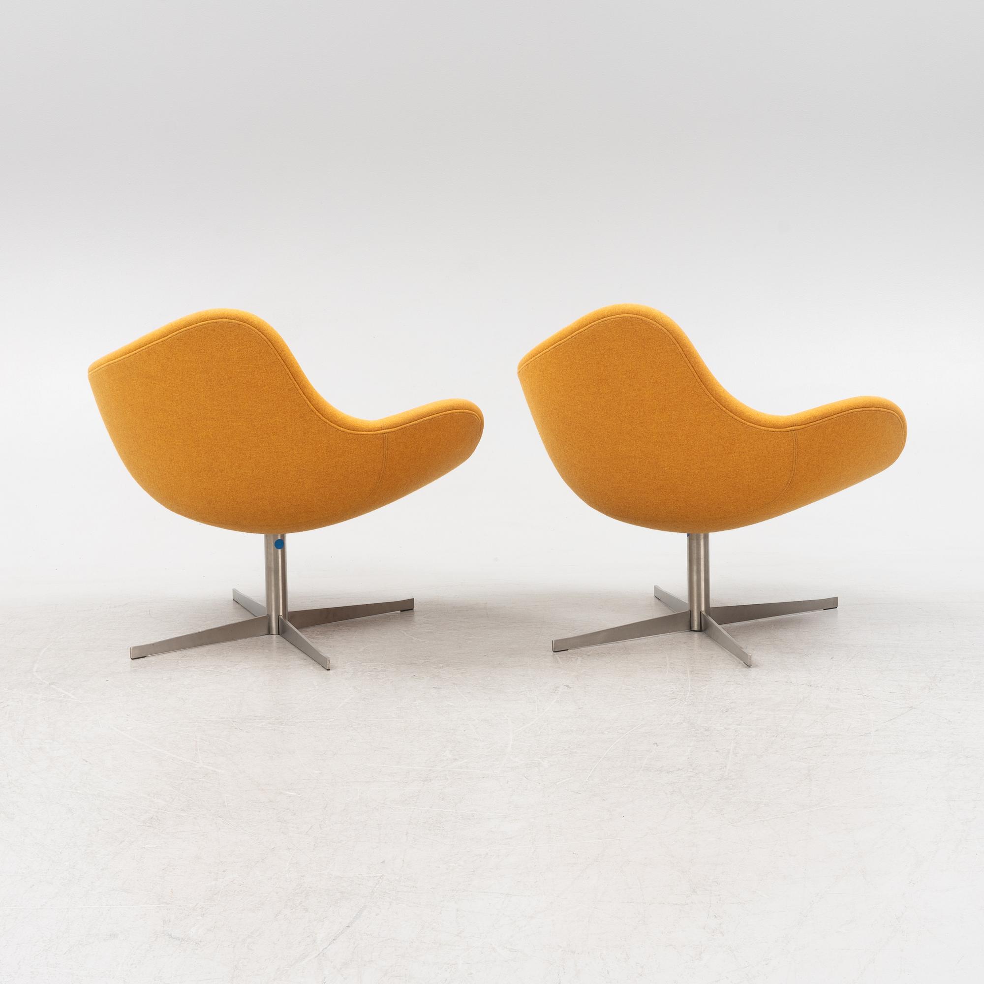 Busk+Hertzog, a pair of  'K2 Lounge Chair Swivel', +Halle, 2000-tal.