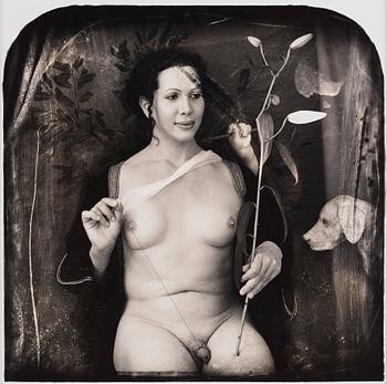 Joel-Peter Witkin, ”Portrait of Signora di Nobili and the Sorrows to Come", 1996.