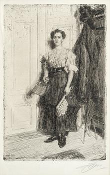 109. Anders Zorn, "The new maid".