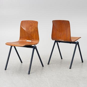 Stolar, 6 st, "Thur-Op-Seat", Pagholz, Västtyskland, 1960/70-tal.