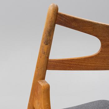 Hans J. Wegner, stolar, 8 st, modell CH-29 "Savbukkestolen", Danmark, 1900-talets mitt.