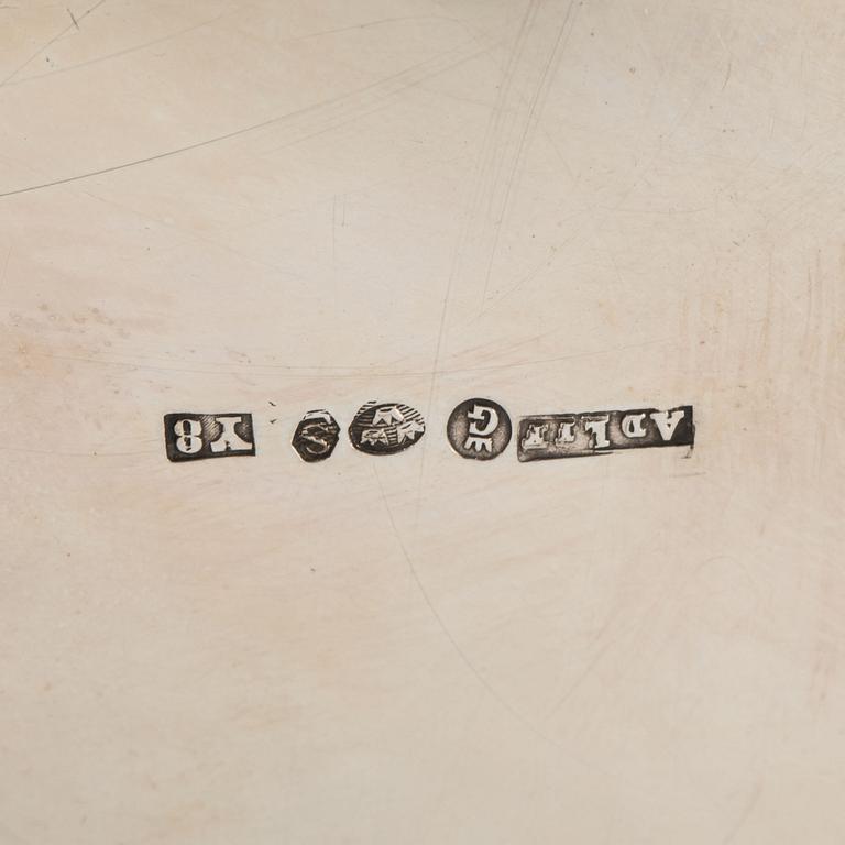 DRYCKESKANNA, silver, barockstil. Adolf Landoff & Son Göteborg, 1949. Ca 1000gr.