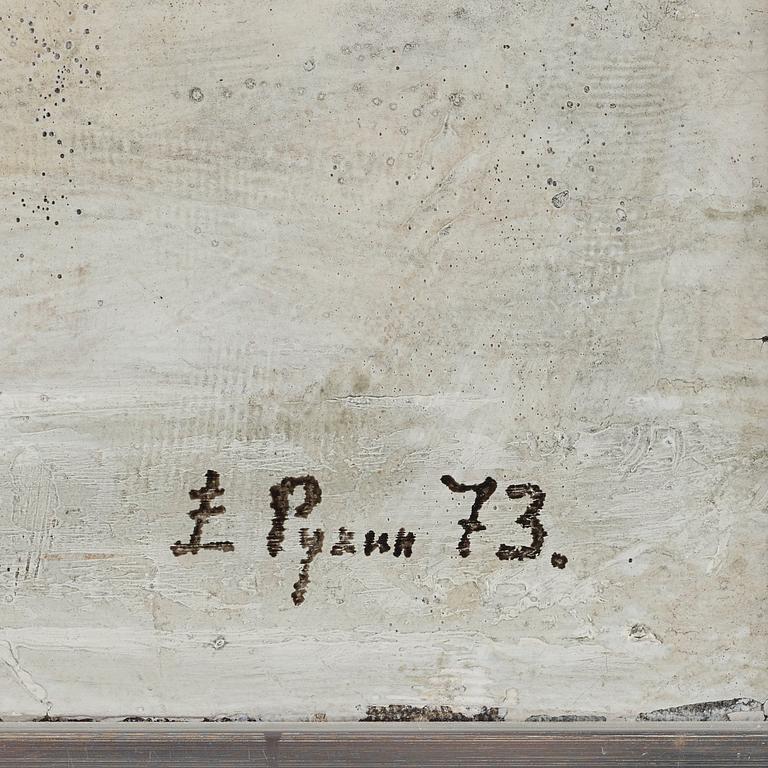 EUGENY RUKHIN, signerad med kyrilliska bokstäver och daterad -73, olja på duk.