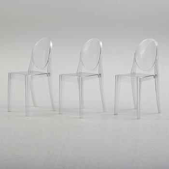 PHILIPPE STARCK, stolar, 3, st, "Victoria Ghost", Kartell.