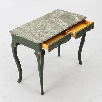 Serving table, as well as armchairs, a pair, Nordiska Kompaniet, 1928.