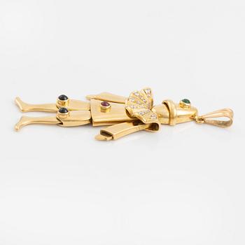 A Bucherer 18K gold pendant.