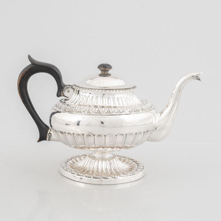 Gustaf Fredrik Richter, an Empire silver teapot, Stockholm, 1836.