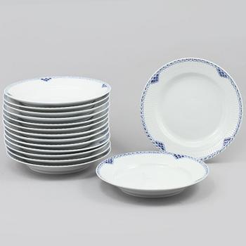 MATTALLRIKAR, 15 st, porslin. "Princess", Royal Copenhagen, 1900-tal.