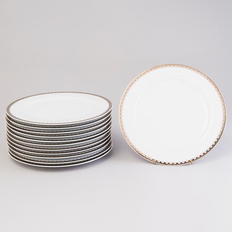 SIGVARD BERNADOTTE, A 58-piece porcelain dinner set, "Christineholm".