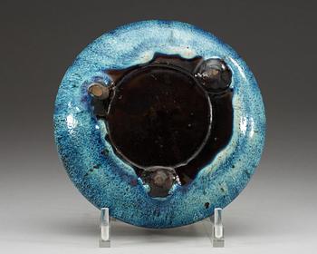 A Yunyao glazed tripod censer/narcissus bowl, presumably 18th Century.