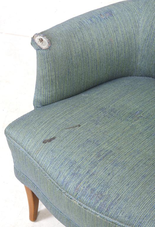 FÅTÖLJ, "Farmor" Carl Malmsten, AB O.H. Sjögren Stoppmöbler i Tranås, 1900-talets andra hälft.