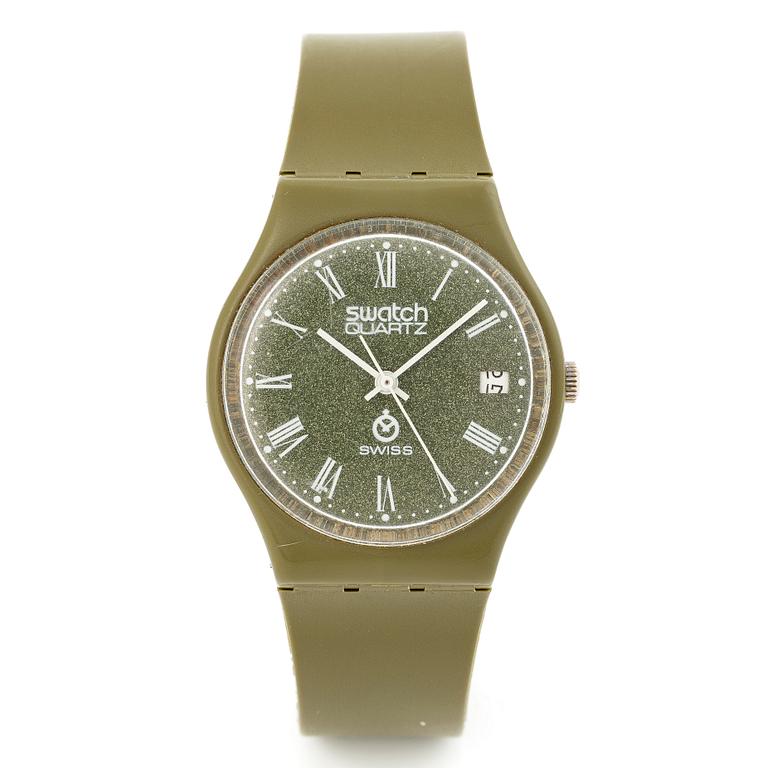 Swatch, "Fachhandelslogo", "First year production", armbandsur, 34 mm.