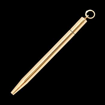 BLYERTSPENNA, 18 k guld. Vikt ca 3 gram.