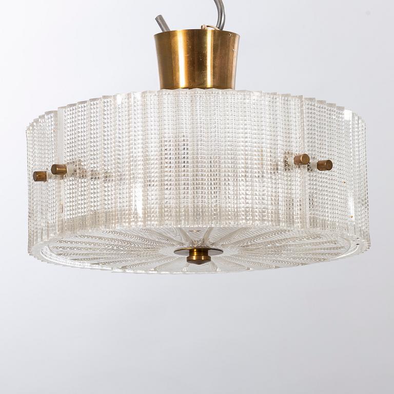 CARL FAGERLUND taklampa 1960/70-tal Orrefors.